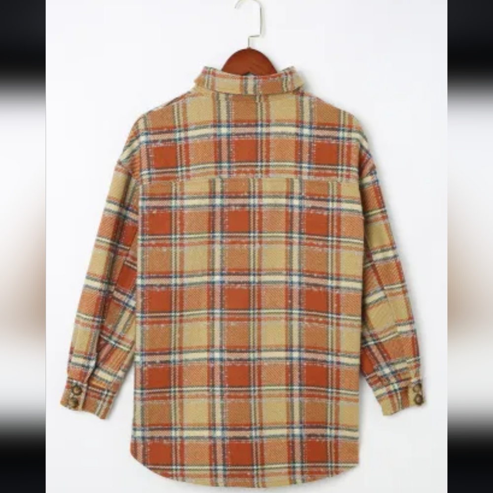 Last one New Oversized plaid shacket - Picture 12 of 15
